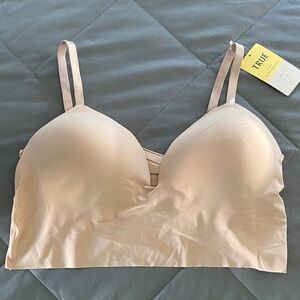 True & Co. Nude/Tan Wireless Smooth Bralette
